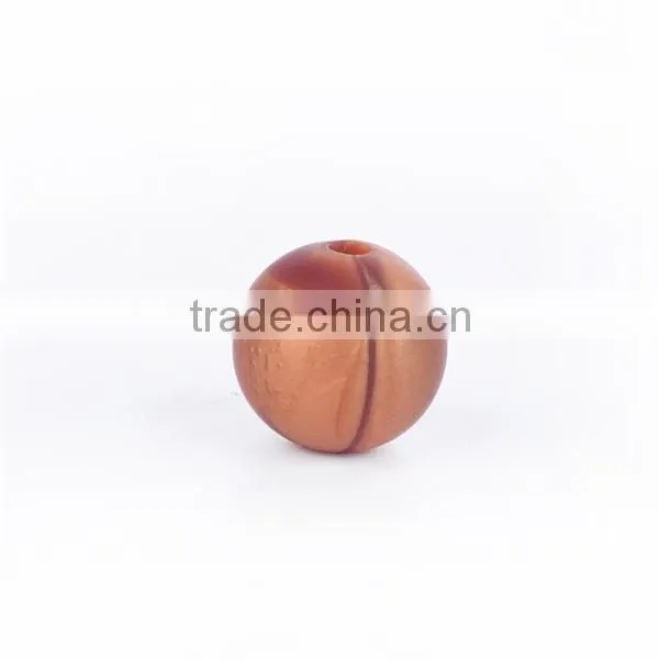 2016 New Marble Grey Color Silicone Round Beads Silicone Round Teething Beads photo-5