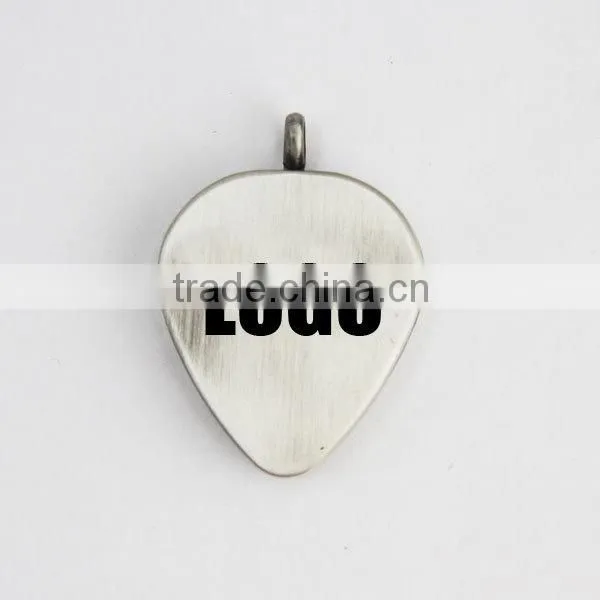 Silver Alloy Guitar Pickers Necklace For Man photo-2