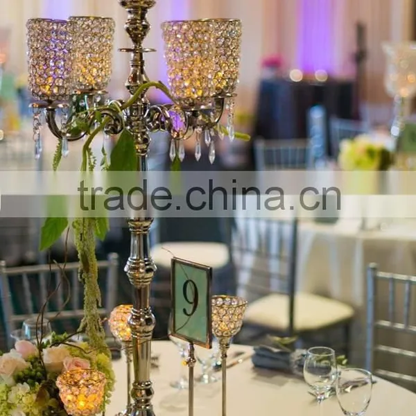 Gold Candelabra and Brass Antique for Weddings Party Decor photo-4