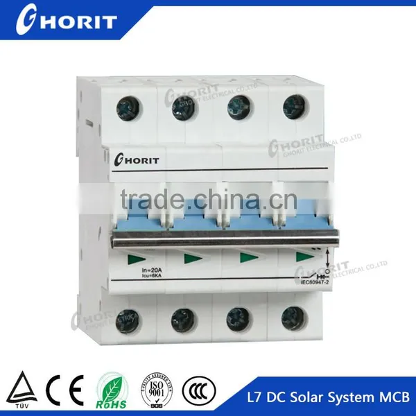 Hot Sell IEC Standard 4P 10A,16A,20A 800VDC,900VDC,1000VDC,1100VDC,1200VDC DC Circuit Breaker photo-2
