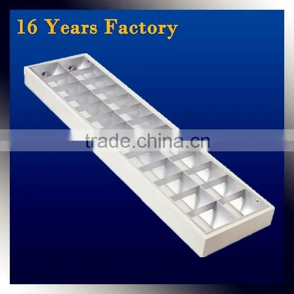 Louver Fixture Ceiling Double Tube Light Fitting Flourescent Light Fixture t8
