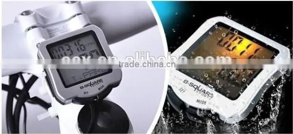 Wholesale - New Noctilucent Bicycle Cycling stopwatch Bike cyclometers waterproof cycle computer