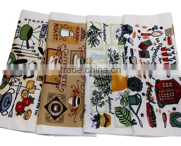 Printed Microfiber Towel Kitchen Towel Cotton Dish Towel Made in China photo-2