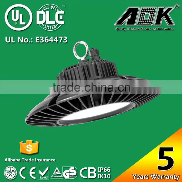 China Supplier DLC Premium Listed IP65 Warehouse LED High Bay Light UFO 200W photo-3