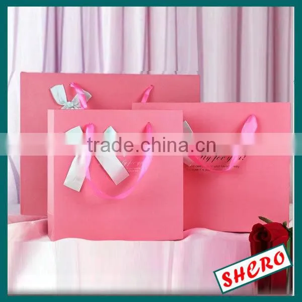 Deluxe Brand Printing Paper Gift Bag With Bowknot