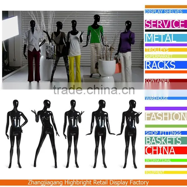 Standing Black Sexy Female Display Mannequins