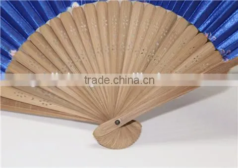 High Quality Bamboo Silk Fan Craft Fan Lady Hand Fan photo-3