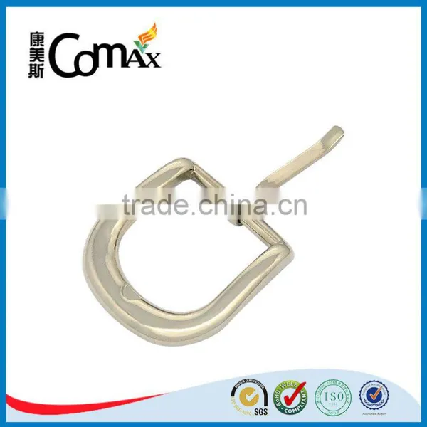Zinc Alloy Shiny Silver Metal Pin Belt Buckle photo-2
