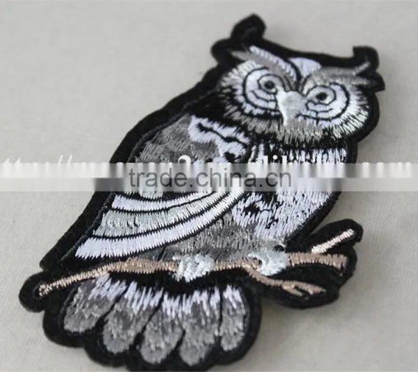 2016 Hot Selling Patches Embroidery Iron on Embroidery Owl Pattern Patch Trim photo-4