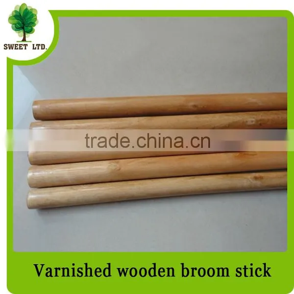 120*3.6cm Varnished Wooden Handle With Strong Quality for Cleaning Tool photo-2
