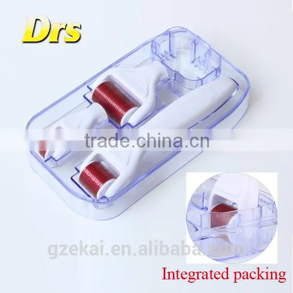 300 + 720 + 1200 Needles Titanuim Micro Needle Roller Skin Meso Roller Dermaroller&Desinfection Tank 4 in 1 Micro Needle Roller photo-2