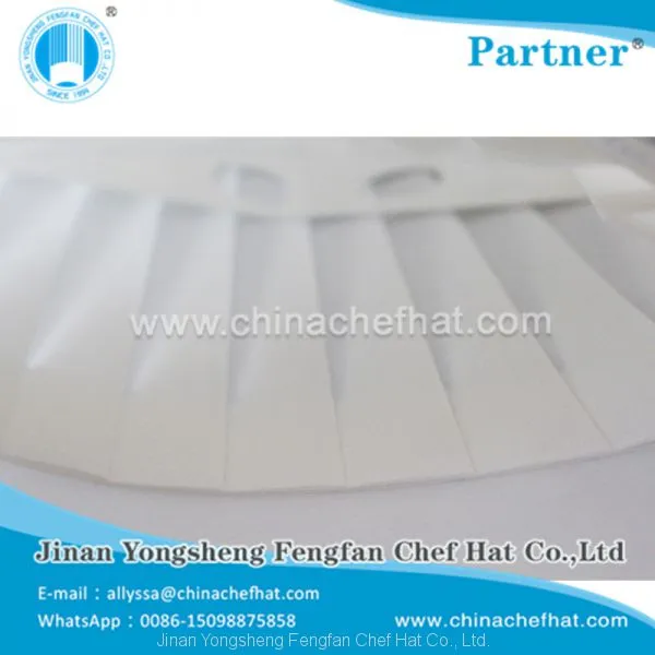 25cm Height Eco-cotton Round Top Chef Hat Adjustable photo-4