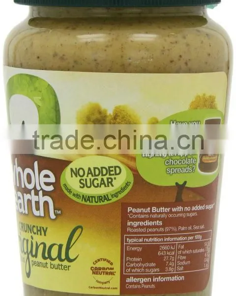 Whole Earth Crunchy Original Peanut Butter With No Added Sugar 340g photo-2