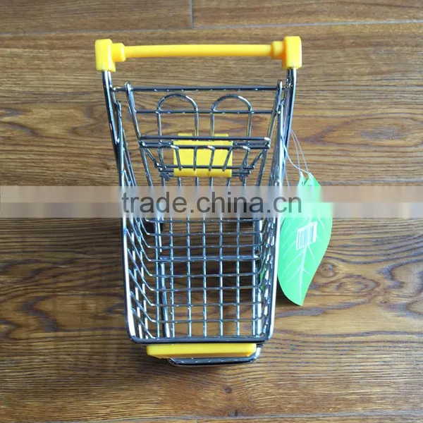 Hot Sell Shopping Cart Toy Mini Supermarket Handcart Mini Storge Basket photo-2
