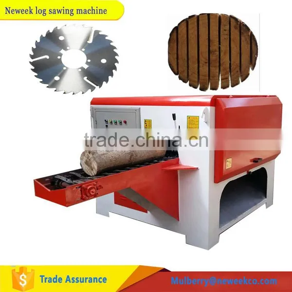 Neweek Woodworking Round Wood Sawing Log Multi Blade Saw Machine
