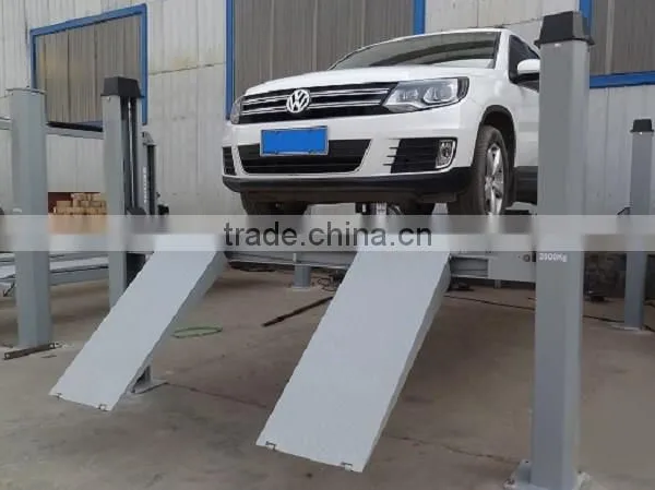 CE Approved Four Post Car Alignment Lift 4T Load photo-4