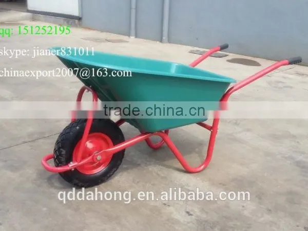 85L Wheelbarrow With Green Plastic Tray for Garden Use photo-3