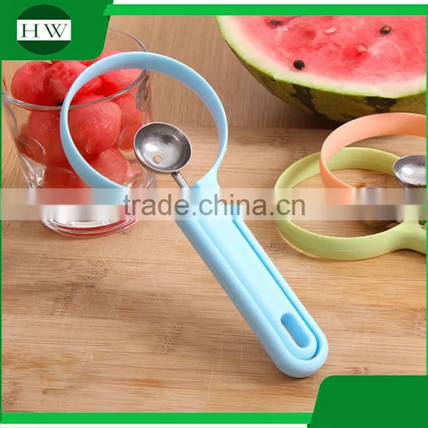 Kitchen Accessories Plastic Stainless Steel Melon Fruit Vegetable Scoop Baller Corer Zester Peeler photo-4