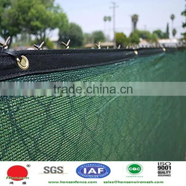 HONSEN Fence Privacy Screen Windscreen Shade Net With Dark Green Cover photo-2