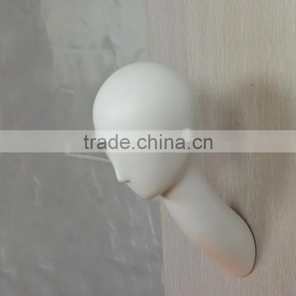 White Wall Mounted Female Head Deal for Hats, Scarves and Sunglasses for Home or Retail Store photo-5