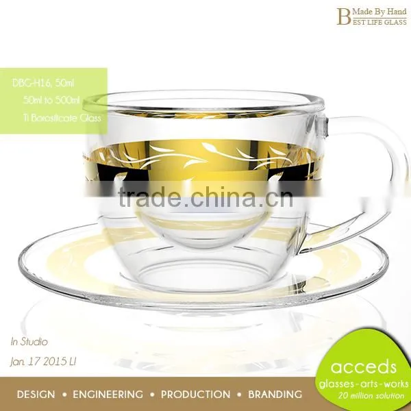 Custom Printed High Quality Glass Antique Tea Set photo-6