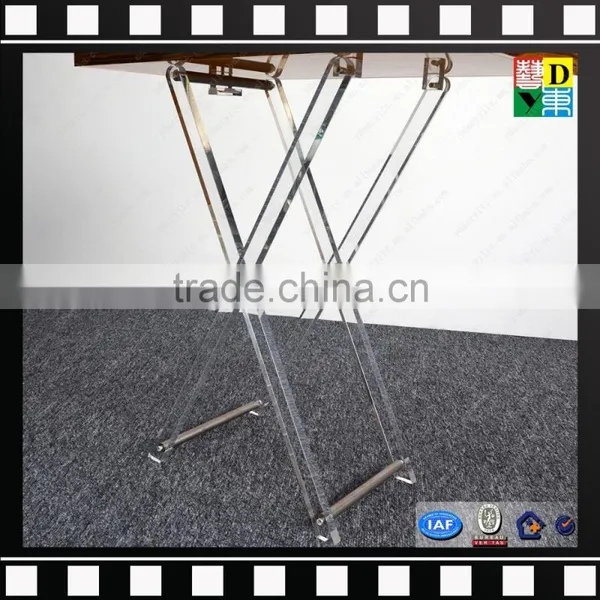 Custom Acrylic Folding Snack Table Household Acrylic Clear Folding Tray Table Foldable Coffee Table From China Manufacturer photo-2
