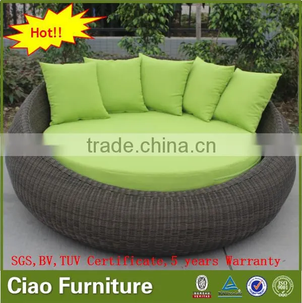 NEW Design Sunbed Garden Rattan Sofa Bed Outdoor Furniture photo-2