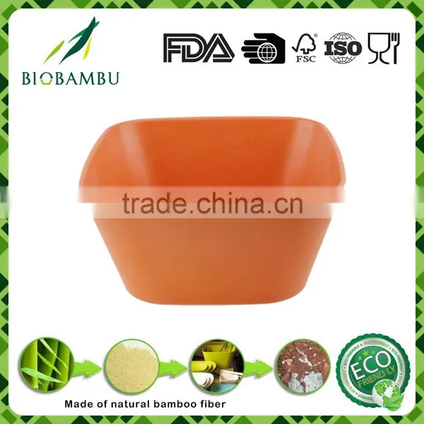 Eco Friendly Wholesale Bamboo Fiber Salad Bowl Colorful Dinnerware Sets photo-4