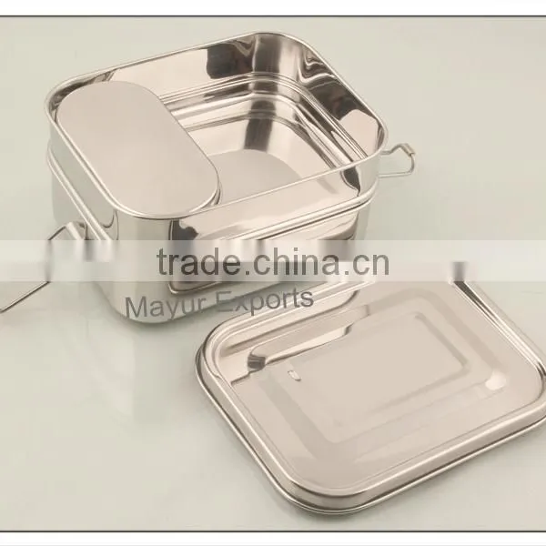 Stainless Steel Lunch Box - With Small Container photo-2