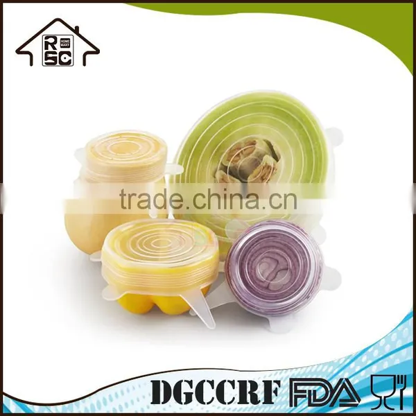NBRSC Multi Size Silicone Lids Food and Bowl Covers Stretch Reusable Lids Cover Wrap photo-3