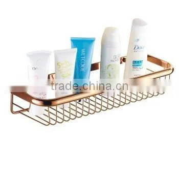 Rose Gold Basket Continental Bathroom Shelves Corner Bathroom Shelves photo-3