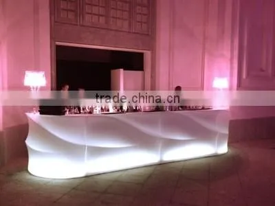 Outdoor Party Night Club LED Illuminated Combined Rechargeable LED Bar Counter Commercial Sectional Bar Furniture photo-2