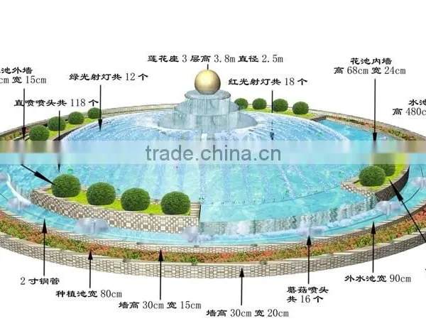 Outdoor Graden Decoration Stone Carving Marble Moving Water Fountain photo-5