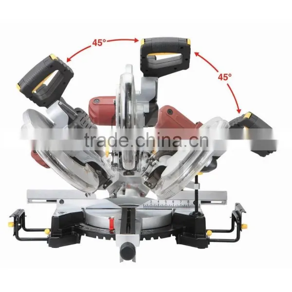 New 2000w Power Double Bevel Wood/Aluminum Cutting Circular Saw Electric 305mm Sliding Miter Saw photo-2