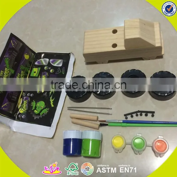 2017 Wholesale Children Creative Wooden Diy Painting Toy W03A084 photo-6