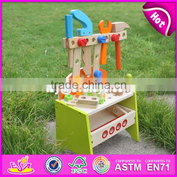 2017 New Products Preschool Toy Wooden Kids Tool Bench W03D030 photo-5