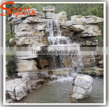 Factory Design Stylize Artificial Large River Slate Rock Stones White Rocks Landscaping photo-4