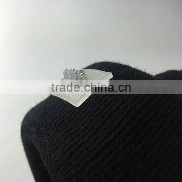 100% Acrylic Blank CC Beanie Winter Led Light Ski Knitted Hat Led Cap photo-6