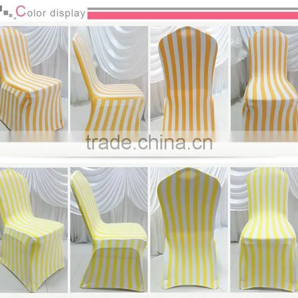 Hot Sale Elastic Spandex Stripe Chair Cover for Wedding Decoration Banquet Decoration photo-3
