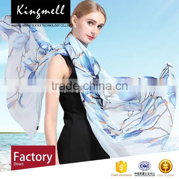 Custom Digital Printing Silk Scarf Prevent Bask Scarf photo-2