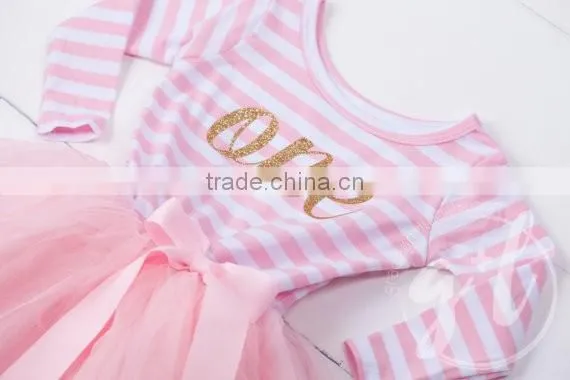 2017 Newborn Baby Clothes Girl Party Children Frocks Designs Tutu Dress Hsd2043 photo-4