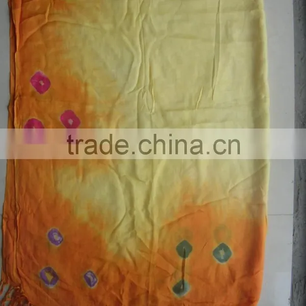 Ombre Dyed Cotton Scarf photo-6