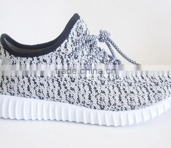 EVA Insole White and Black Mesh Upper Men Sport Shoes photo-4