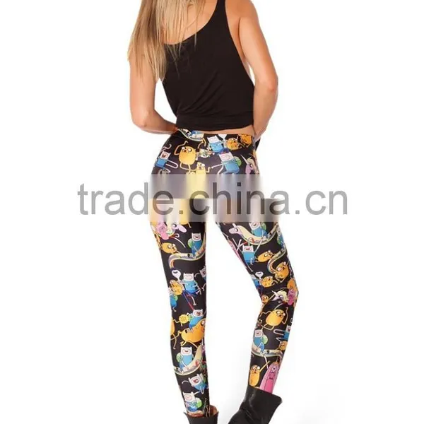 Girls in Sexy Leggings Photo Wholesale Custom Printed Cartoon Leggings for Women photo-2