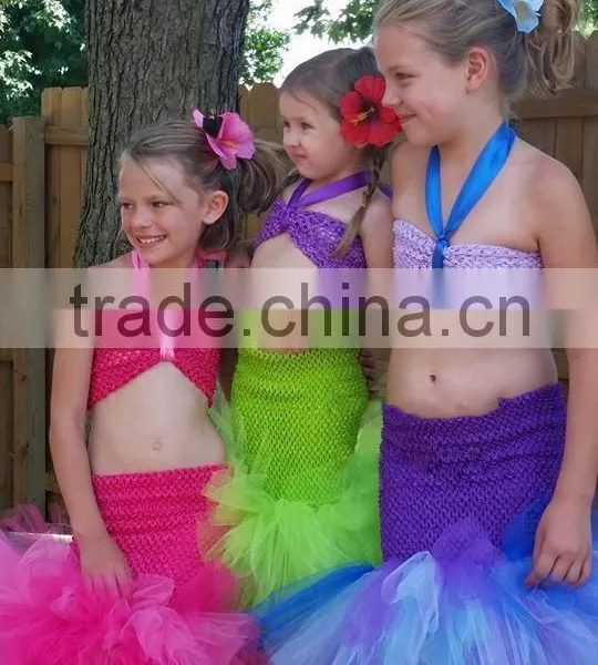 Handmade Girls Crocheted Mermaid Tail Dress photo-3