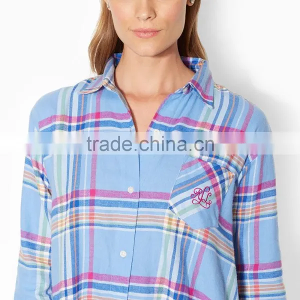 Women's Checked Button up Whole Adult Pajamas photo-3