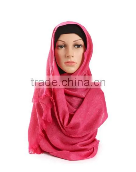 Muslim Pure Color Bag Towel Europe and the United States Fashion Super Large Cap Cover Scarf Scarf photo-5