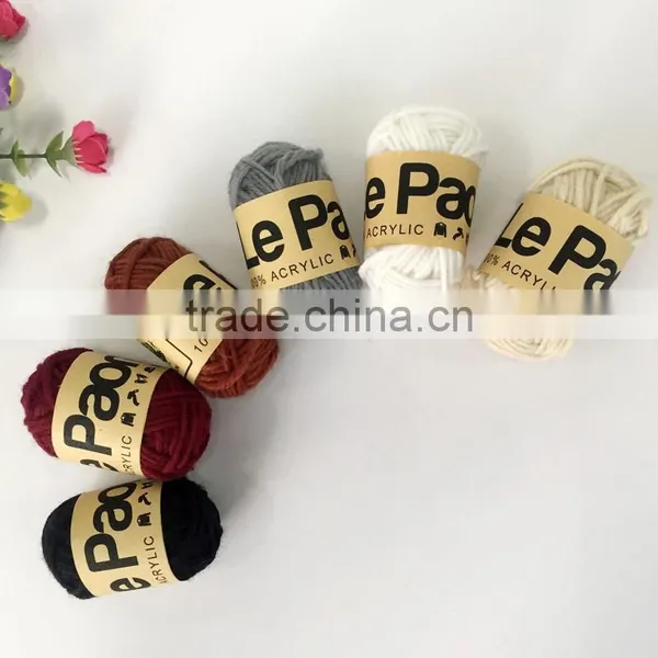 Colorful Cheap Wool Acrylic Hand Knitting Yarn for Gloves photo-4