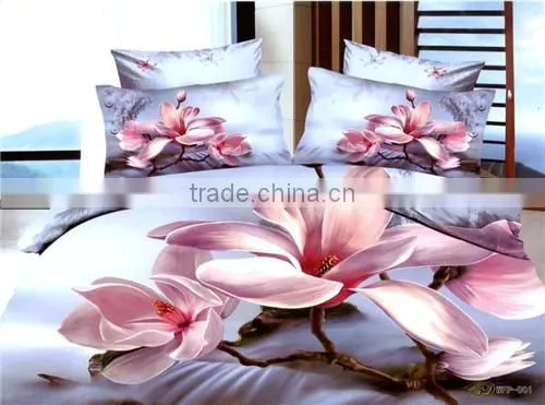 Luxury 100% Polyester 3D Reactive Printed Home Bedding Set photo-2