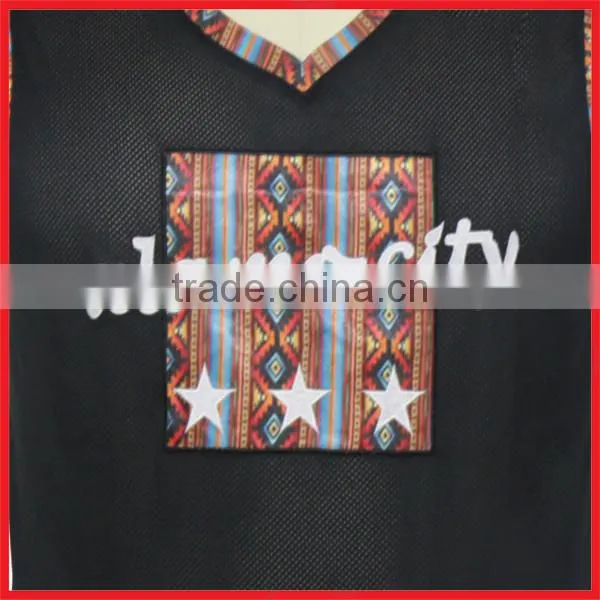 New Fashion O-neck Printing Black T-shirt Without Sleeves photo-6